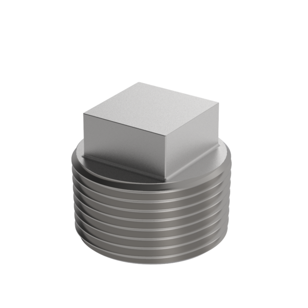 PF1T-OSP-IM 2 in Threaded Square Plug T304 Stainless Steel Heavy Cast MSS SP114 Pipe Fitting
